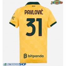 Maglie da calcio AC Milan Strahinja Pavlovic #31 Terza Maglia Femminile 2025-26 Manica Corta
